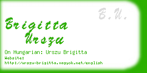 brigitta urszu business card